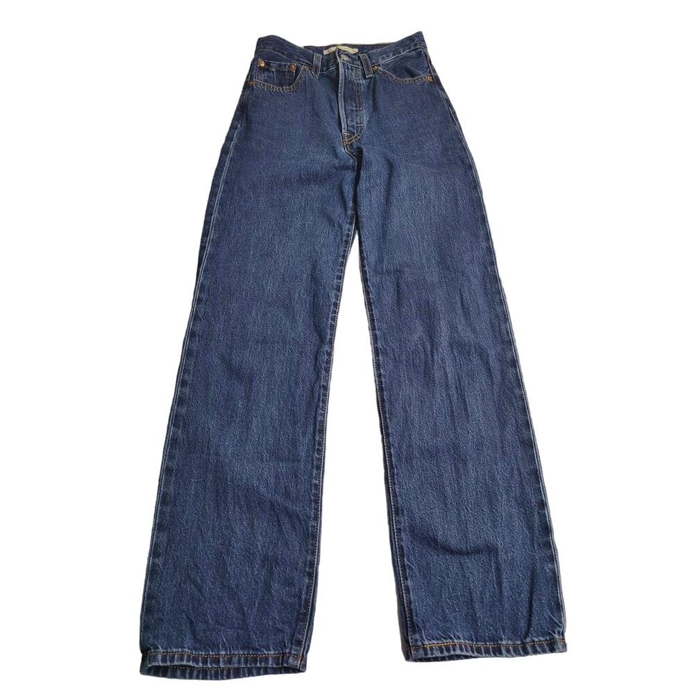 Levi's Premium Denim Ribcage Straight Ankle Jeans Women's Size 24